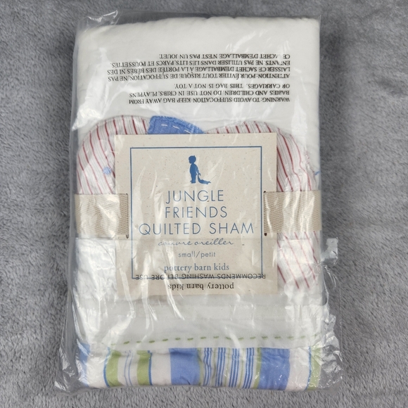 Pottery Barn Kids Other - NWT Pottery Barn Kids Jungle Friends Quilted Sham Size S Small